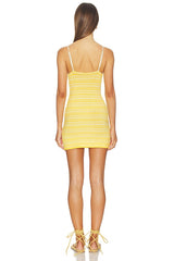 Claire Striped Pinch Front Mini Dress