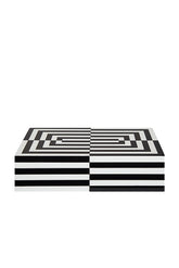 Large Op Art Lacquer Box