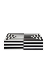 Large Op Art Lacquer Box