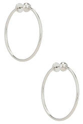 Icon Small Hoops in Silver