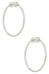 Icon Small Hoops in Silver