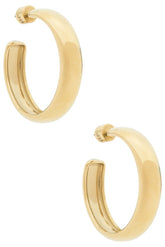 Staple Hoops Large Earrings