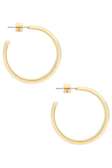 Staple Hoops Large Earrings