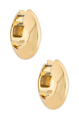 Wide Hinged Hoops Earrings