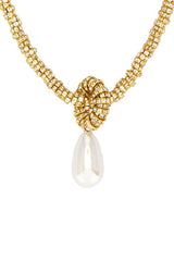 Pearl Drop Linea Necklace