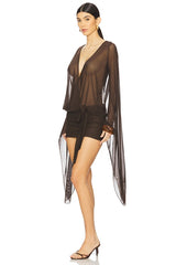 Draped Xxl Sleeve Dress