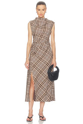 Burke Sleeveless Draped Midi Dress