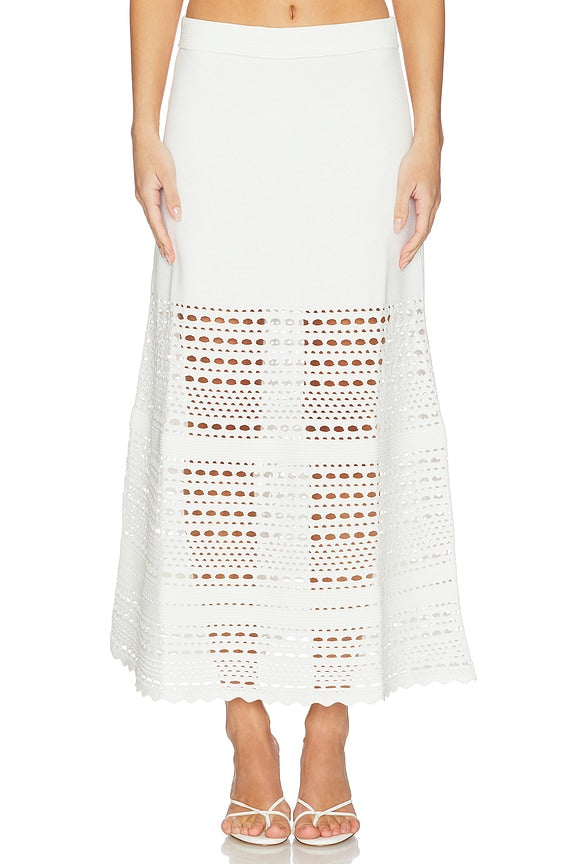 Westly Open Stitch Knit Skirt