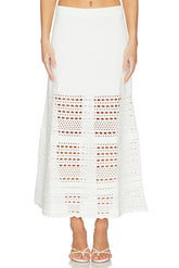Westly Open Stitch Knit Skirt