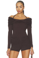 Cambria Long Sleeve Off Shoulder Top