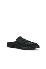 Dean Pebble Leather Loafer Mule