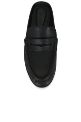 Dean Pebble Leather Loafer Mule