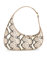 Harlee Snake Embossed Shoulder Bag