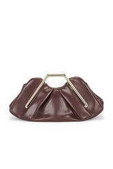 Lila Metal Frame Clutch