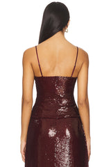 Sequin Column Tank Top