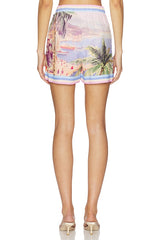 Enyo Postcard Print Shorts