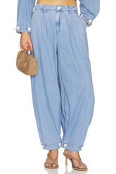 Elias Convertible Wide Leg Jeans