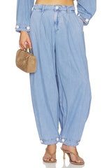 Elias Convertible Wide Leg Jeans
