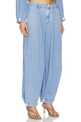 Elias Convertible Wide Leg Jeans