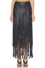 Karoline Maxi Fringe Skirt