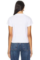 Suri Deep V Cap Sleeve Tee