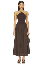 Jinjara Beaded Halter Dress