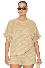 Kym Openwork Top