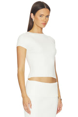 Jordin Short Sleeve Rib Top