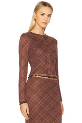 Richard Plaid Button Down Top