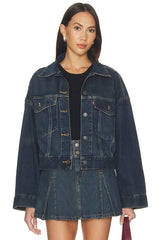 Loose Crop Trucker Jacket