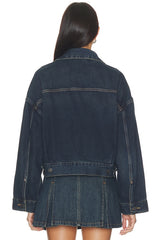 Loose Crop Trucker Jacket