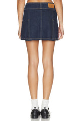 Inverted Pleat Mini Skirt