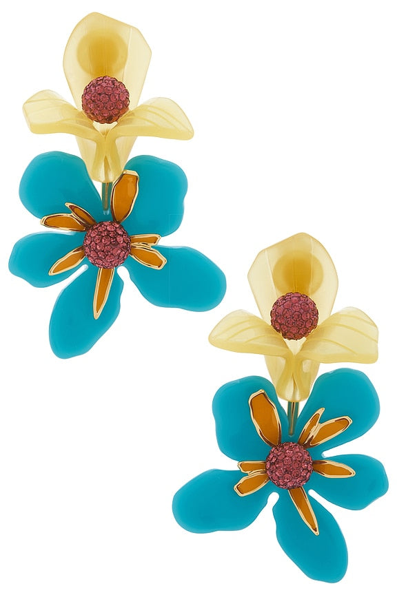 Bouquet Paradis Clip-on Earrings