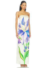 Iris Of The Sapphire Garden Dress
