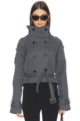 Blanc Cropped Trench