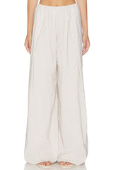 Pleated Wide Leg Pant
