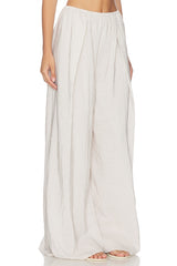 Pleated Wide Leg Pant