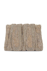 Crystal Gathered Flat Clutch