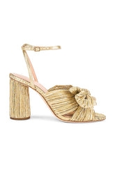 Camellia Bow Heel With Ankle Strap