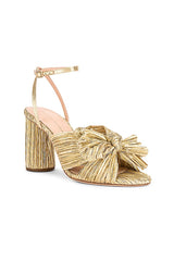 Camellia Bow Heel With Ankle Strap