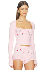 Cecilia Floral Embroidered Top