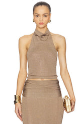 Renna Cowl Neck Sleeveless Top