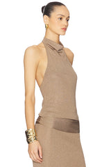 Renna Cowl Neck Sleeveless Top