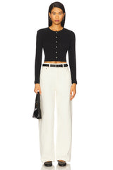 Pointelle Crop Cardigan