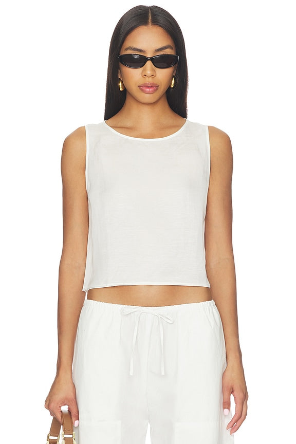 Daniel Crop Sleeveless Crew