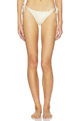 Seamless Ruched Back Brazilian Tie Bottoms