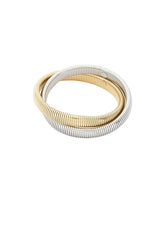 The Two Tone Flex Snake Chain Bracelet