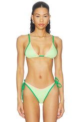 Green Symphony Ginger Bikini Top