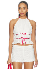 Alessia Embroidered Halter Top
