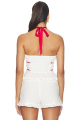 Alessia Embroidered Halter Top